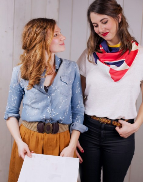 Camille Fosse, Shandor collection, foulards et accessoires cheveux. Les coulisses des shootings