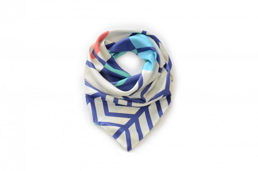 Foulard Shandor Twin Peaks, Into The Woods, foulard en soie made in France