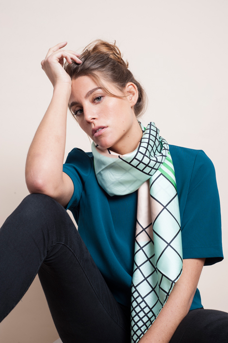 Shandor collection foulard soie made in France