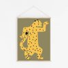 decoration murale enfant tissu leopard shandor, Made in France