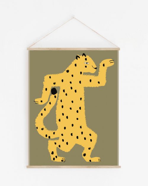 decoration murale enfant tissu leopard shandor, Made in France