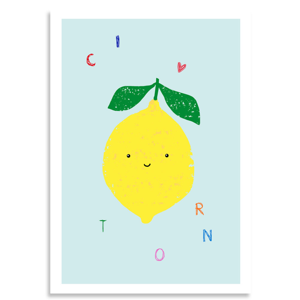 Affiche citron, Made in France