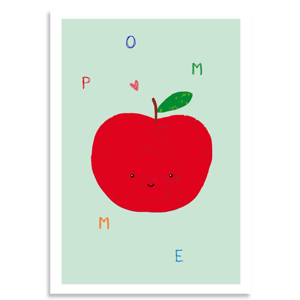 affiche pomme, Made in France