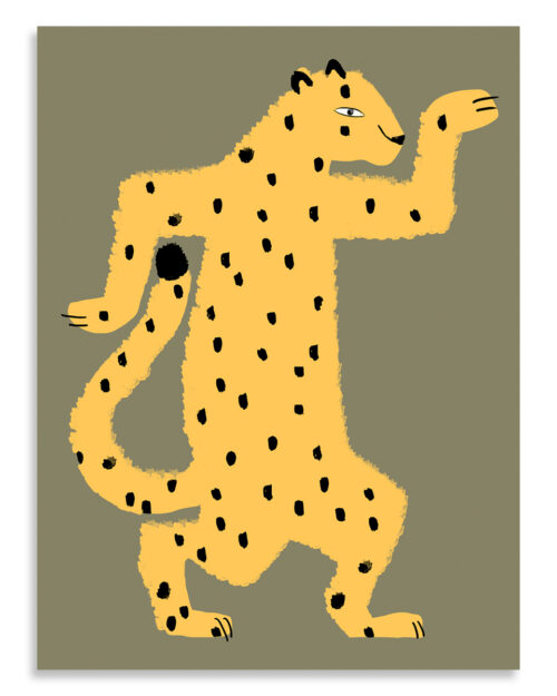 Affiche gaspard le guepard, Made in France