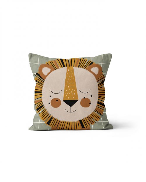 Shandor coussin lion velours coussin enfant