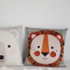 Shandor coussin lion velours coussin enfant