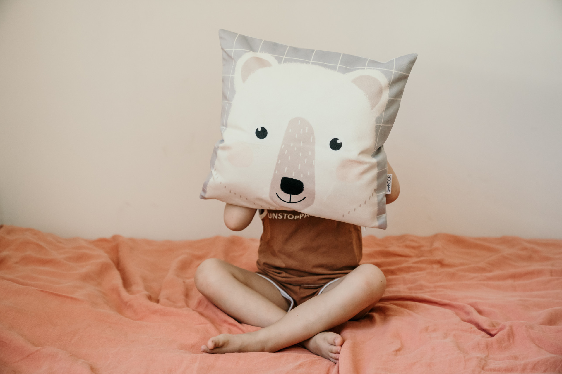 Coussin personnalisé ours brouillard – MONDO Kids & Home