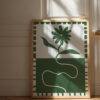 La Fleur - vert anglais - illustration d'art - 50 x 70 -shandor-camille-fosse