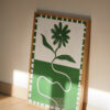 La Fleur - vert anglais - illustration d'art - 50 x 70 -shandor-camille-fosse